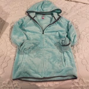 Fur Zip Up Sweatshirt